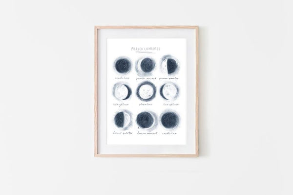 PHASES LUNAIRES / ILLUSTRATION / AMÉLIE DUBOIS