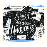 SAVON AUX BAIES NORDIQUES (Bleuets) - Collection Les Trappeuses // SAVONNERIE DES DILIGENCES