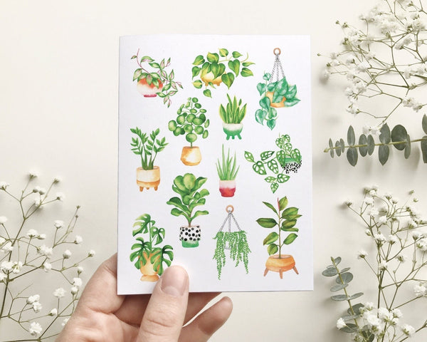 Carte de souhait / 12 Plantes / Katrinn Pelletier