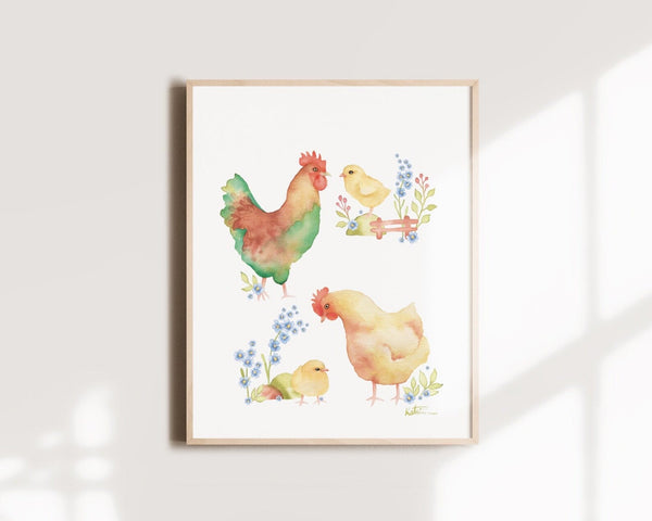 COQS POUSSIN ET POULES  / KATRINN PELLETIER